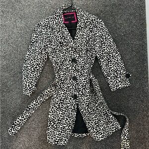 Animal Print Coat Small